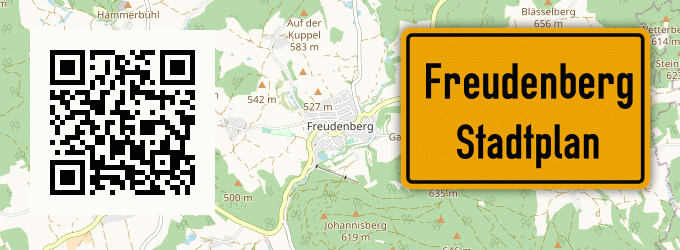 Stadtplan Freudenberg, Oberpfalz
