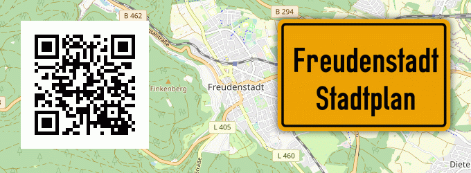 Stadtplan Freudenstadt
