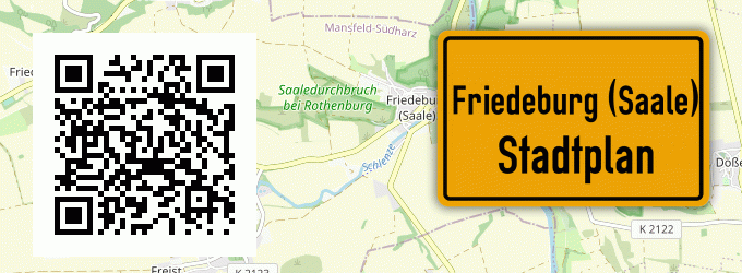 Stadtplan Friedeburg (Saale)