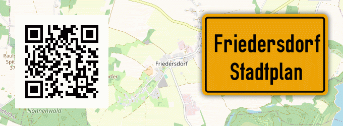 Stadtplan Friedersdorf, Kreis Kronach