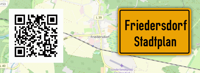 Stadtplan Friedersdorf, Thüringen
