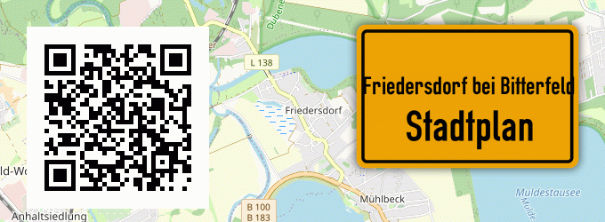 Stadtplan Friedersdorf bei Bitterfeld