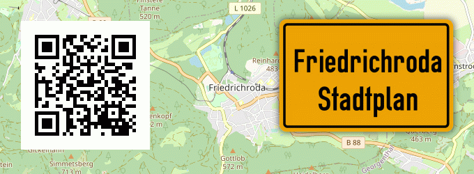 Stadtplan Friedrichroda