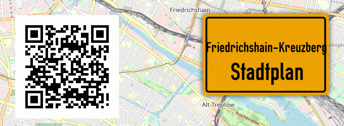 Stadtplan Friedrichshain-Kreuzberg