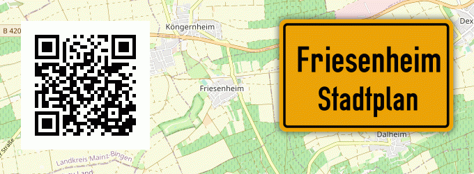 Stadtplan Friesenheim, Rheinhessen
