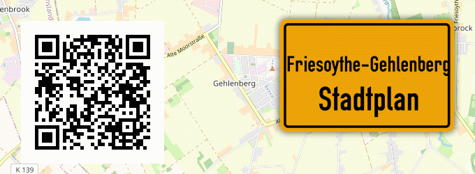 Stadtplan Friesoythe-Gehlenberg