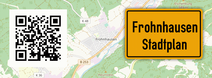 Stadtplan Frohnhausen, Dillkreis