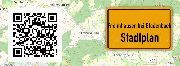 Stadtplan Frohnhausen bei Gladenbach