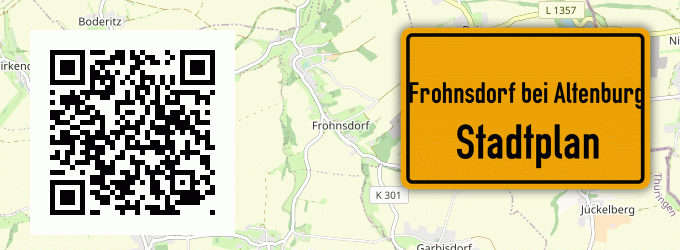 Stadtplan Frohnsdorf bei Altenburg