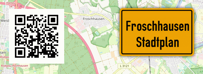 Stadtplan Froschhausen, Hessen