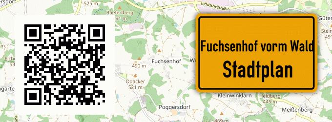 Stadtplan Fuchsenhof vorm Wald