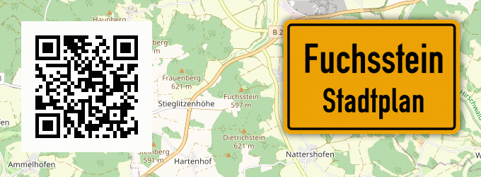 Stadtplan Fuchsstein, Oberpfalz