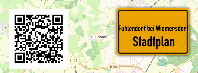 Stadtplan Fuhlendorf bei Wiemersdorf