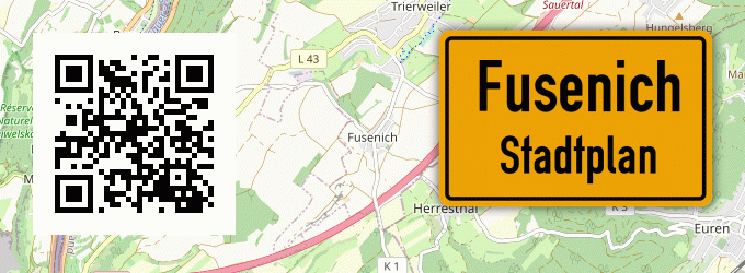 Stadtplan Fusenich