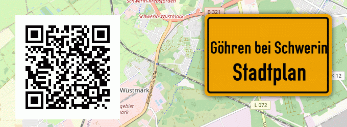 Stadtplan Göhren bei Schwerin