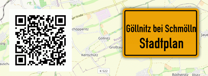 Stadtplan Göllnitz bei Schmölln