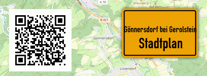 Stadtplan Gönnersdorf bei Gerolstein
