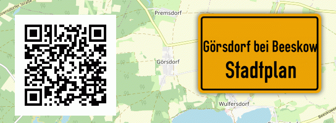 Stadtplan Görsdorf bei Beeskow