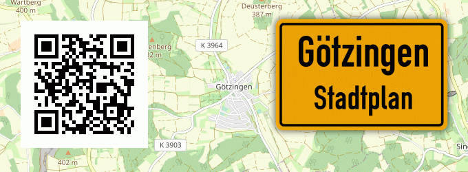 Stadtplan Götzingen, Baden