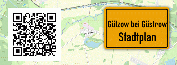 Stadtplan Gülzow bei Güstrow