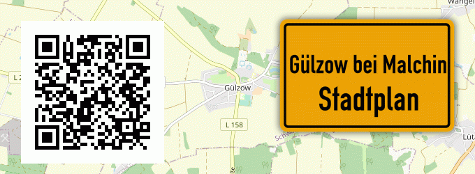 Stadtplan Gülzow bei Malchin