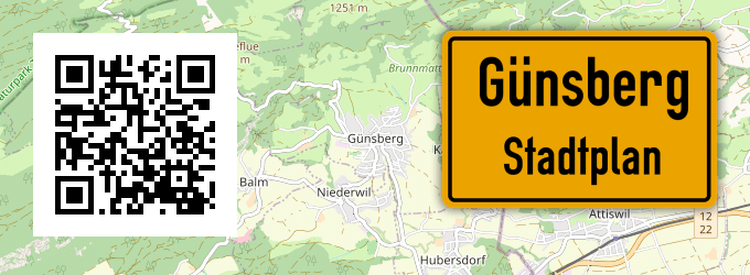 Stadtplan Günsberg