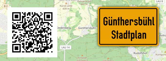 Stadtplan Günthersbühl