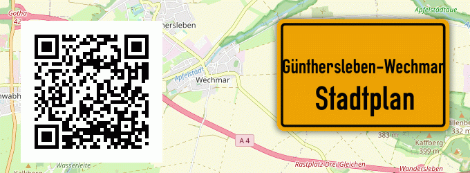 Stadtplan Günthersleben-Wechmar
