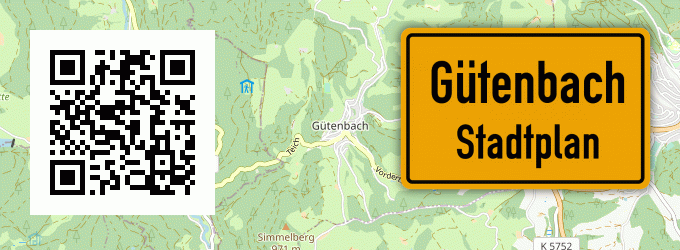 Stadtplan Gütenbach
