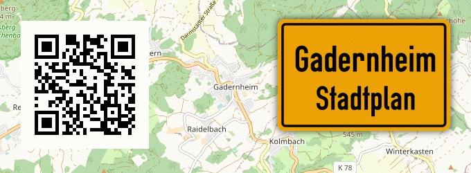 Stadtplan Gadernheim
