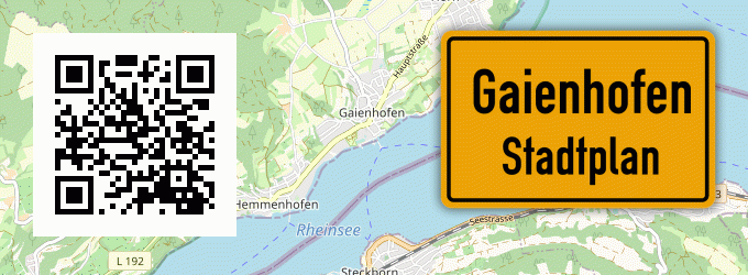 Stadtplan Gaienhofen