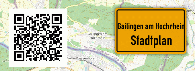 Stadtplan Gailingen am Hochrhein