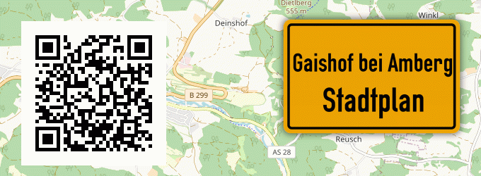 Stadtplan Gaishof bei Amberg, Oberpfalz
