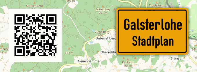 Stadtplan Galsterlohe