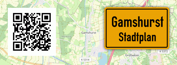 Stadtplan Gamshurst