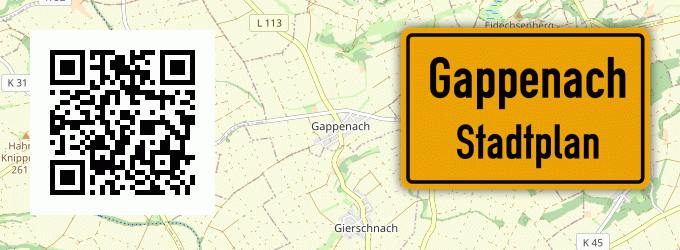 Stadtplan Gappenach