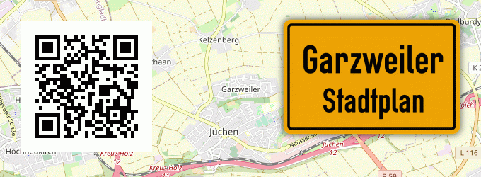 Stadtplan Garzweiler