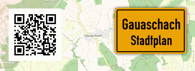 Stadtplan Gauaschach