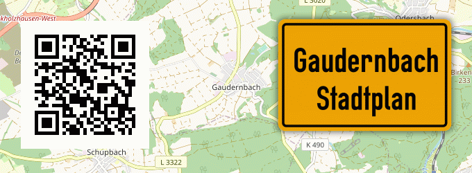 Stadtplan Gaudernbach