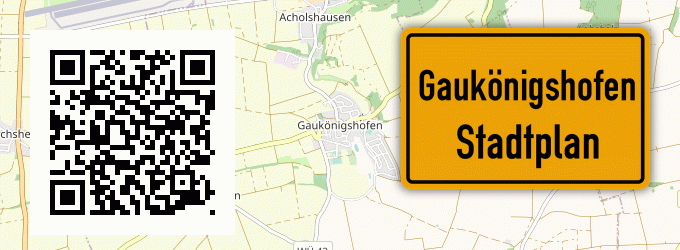 Stadtplan Gaukönigshofen