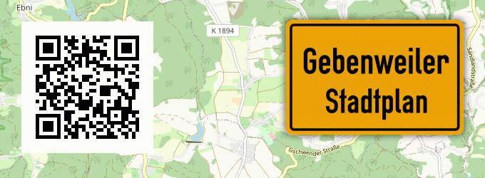 Stadtplan Gebenweiler