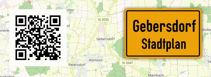 Stadtplan Gebersdorf, Mittelfranken