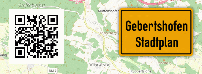 Stadtplan Gebertshofen, Oberpfalz