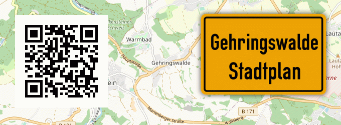Stadtplan Gehringswalde