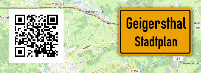 Stadtplan Geigersthal
