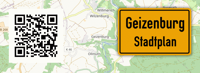 Stadtplan Geizenburg