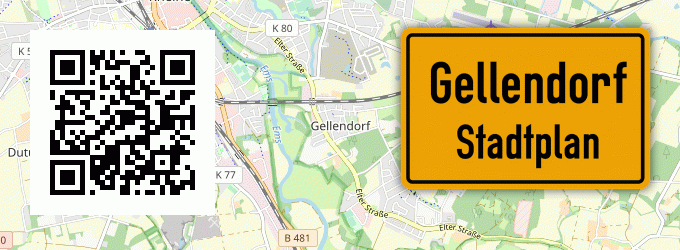 Stadtplan Gellendorf, Westfalen
