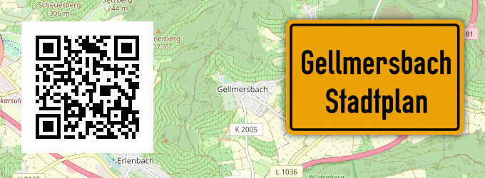 Stadtplan Gellmersbach