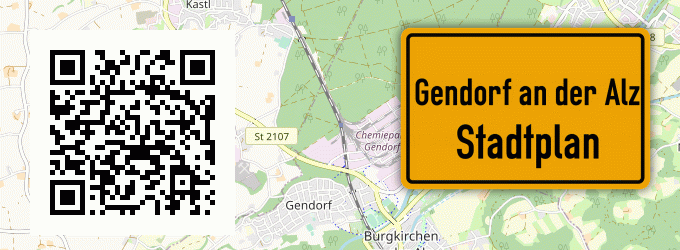 Stadtplan Gendorf an der Alz