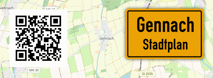 Stadtplan Gennach